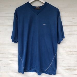 Light Blue Nike V-Neck T-Shirt